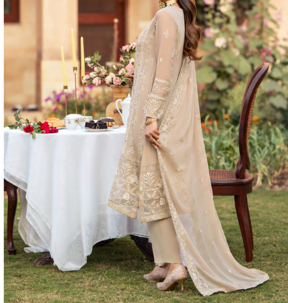 Amal – Merakish Embroidered Chiffon Unstitched 3Pc Suit