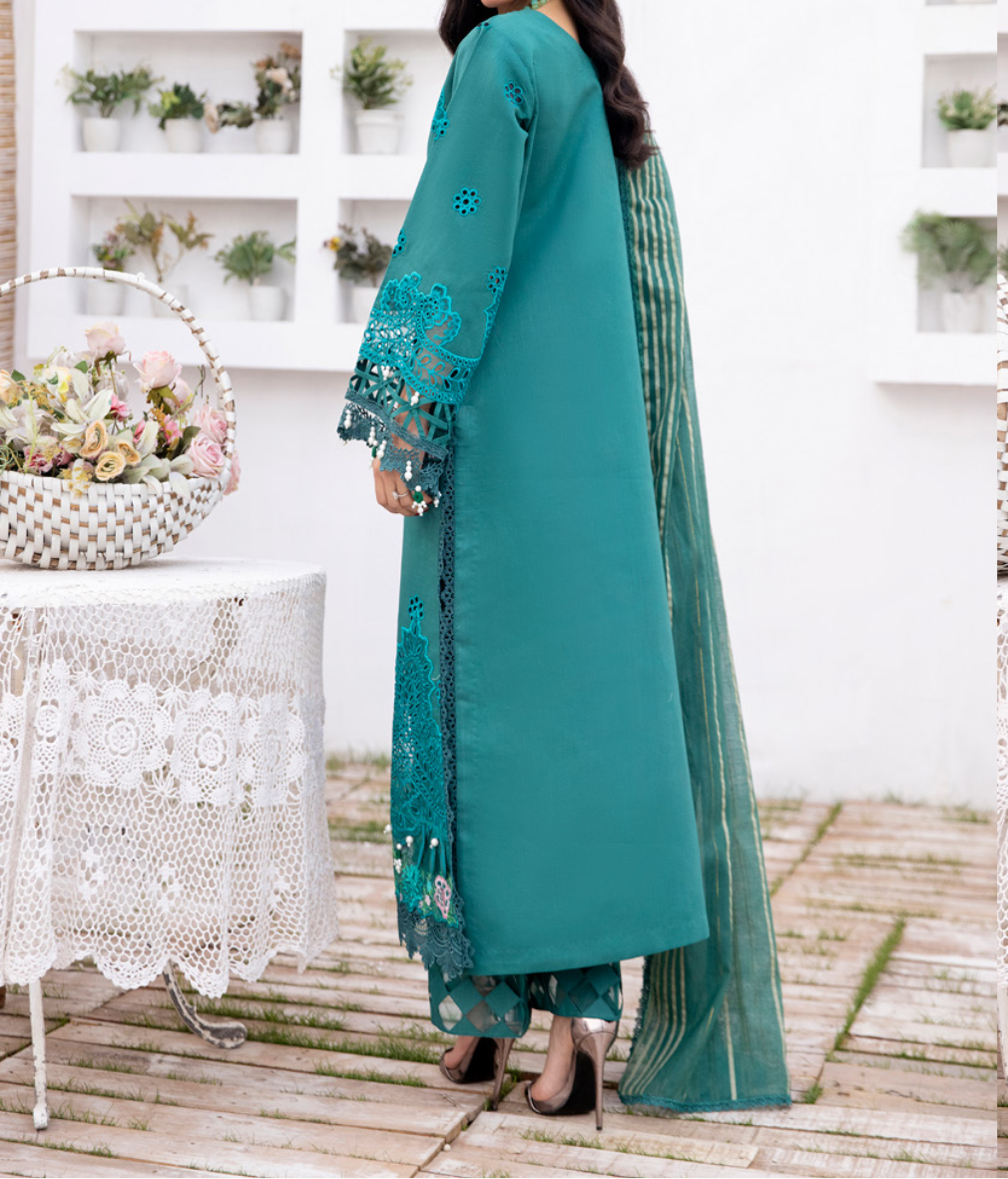 Unstitched 3 PC suit Dilkash Parishay DS-03