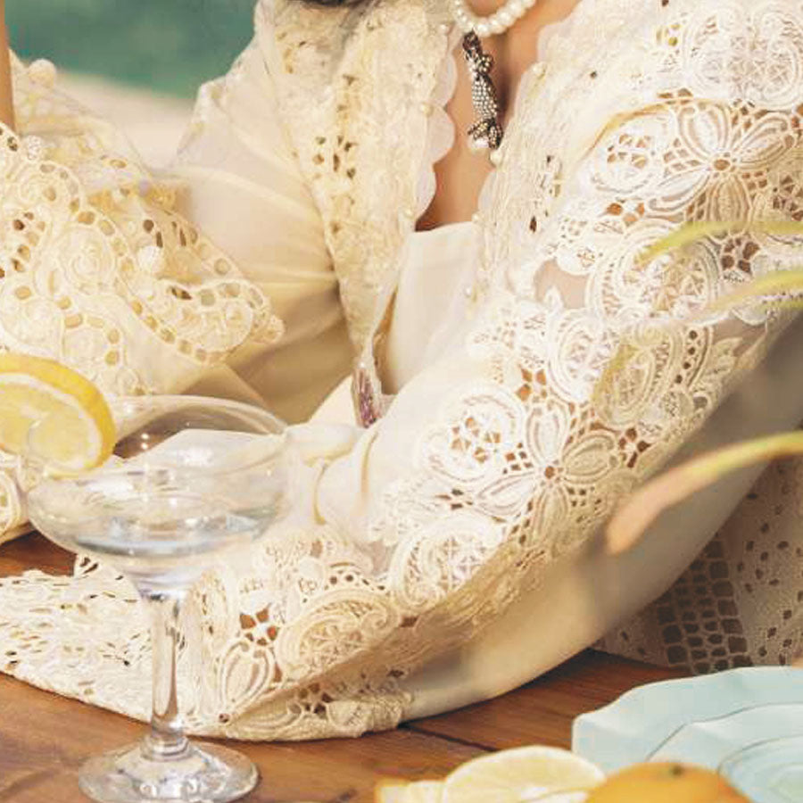 Luxury Unstitched Dress – Floral Embroidery, Lace Detailing, Cutwork & Lace Festive Outfit