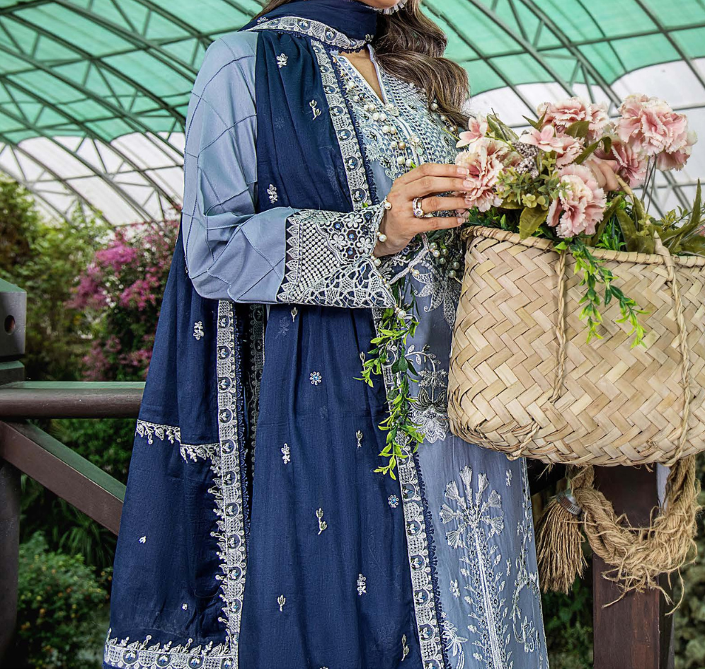 Eshaisha Luxury Festive Lawn Embroidered stitched Suit Collection | stitched Pakistani Suits