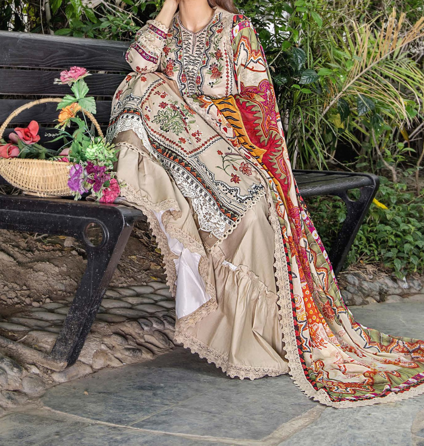 ESHAISHA LUXURY LAWN EMBROIDERED EA-LL-516