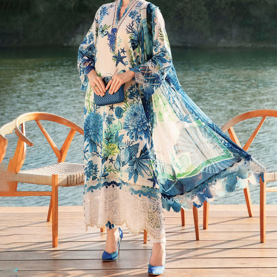 Embroidered Maria.B. M print Summer/spring Collection Lawn Pakistani suit