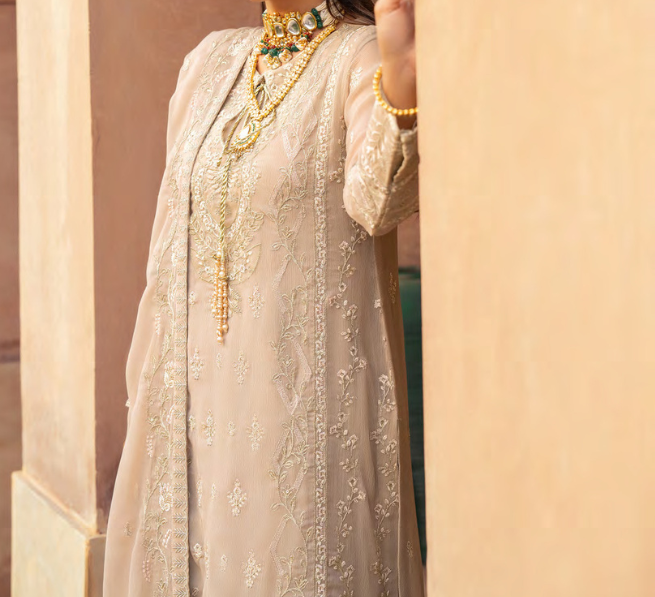Amal – Merakish Embroidered Chiffon Unstitched 3Pc Suit
