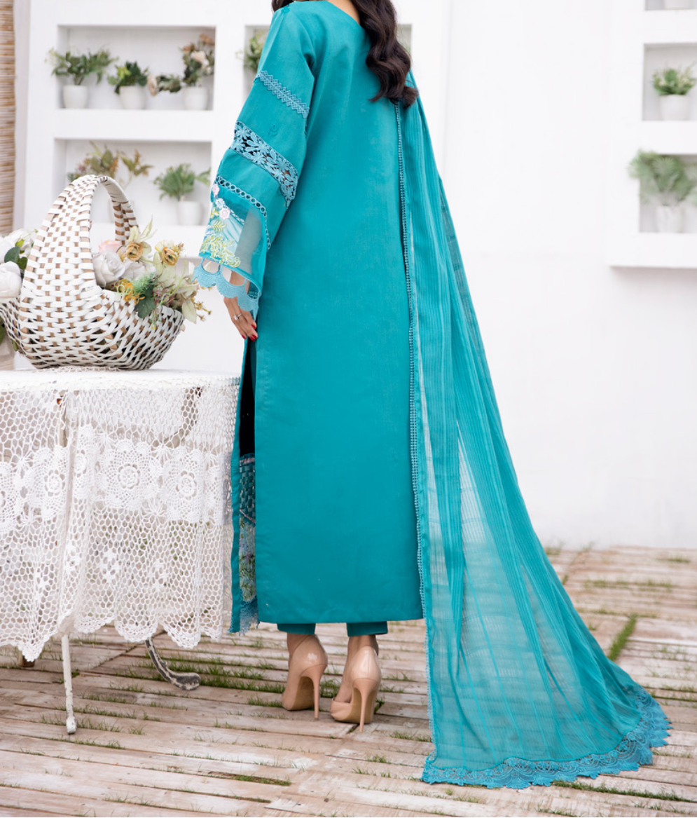 Unstitched 3 PC suit Dilkash Parishay DS-05