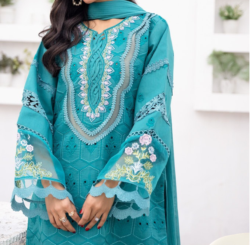 Unstitched 3 PC suit Dilkash Parishay DS-05