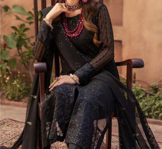 EIRA – Merakish Embroidered Chiffon Unstitched 3Pc Suit