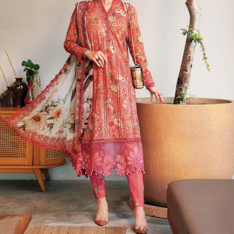 Embroidered Maria.B. M print Summer/spring Collection Lawn Pakistani suit