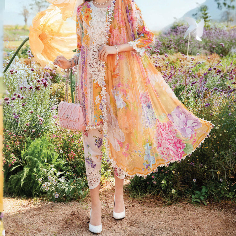 Embroidered Maria.B. M print Summer/spring Collection Lawn Pakistani suit