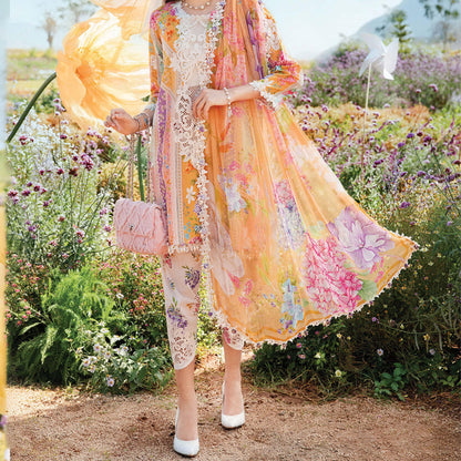 Embroidered Maria.B. M print Summer/spring Collection Lawn Pakistani suit